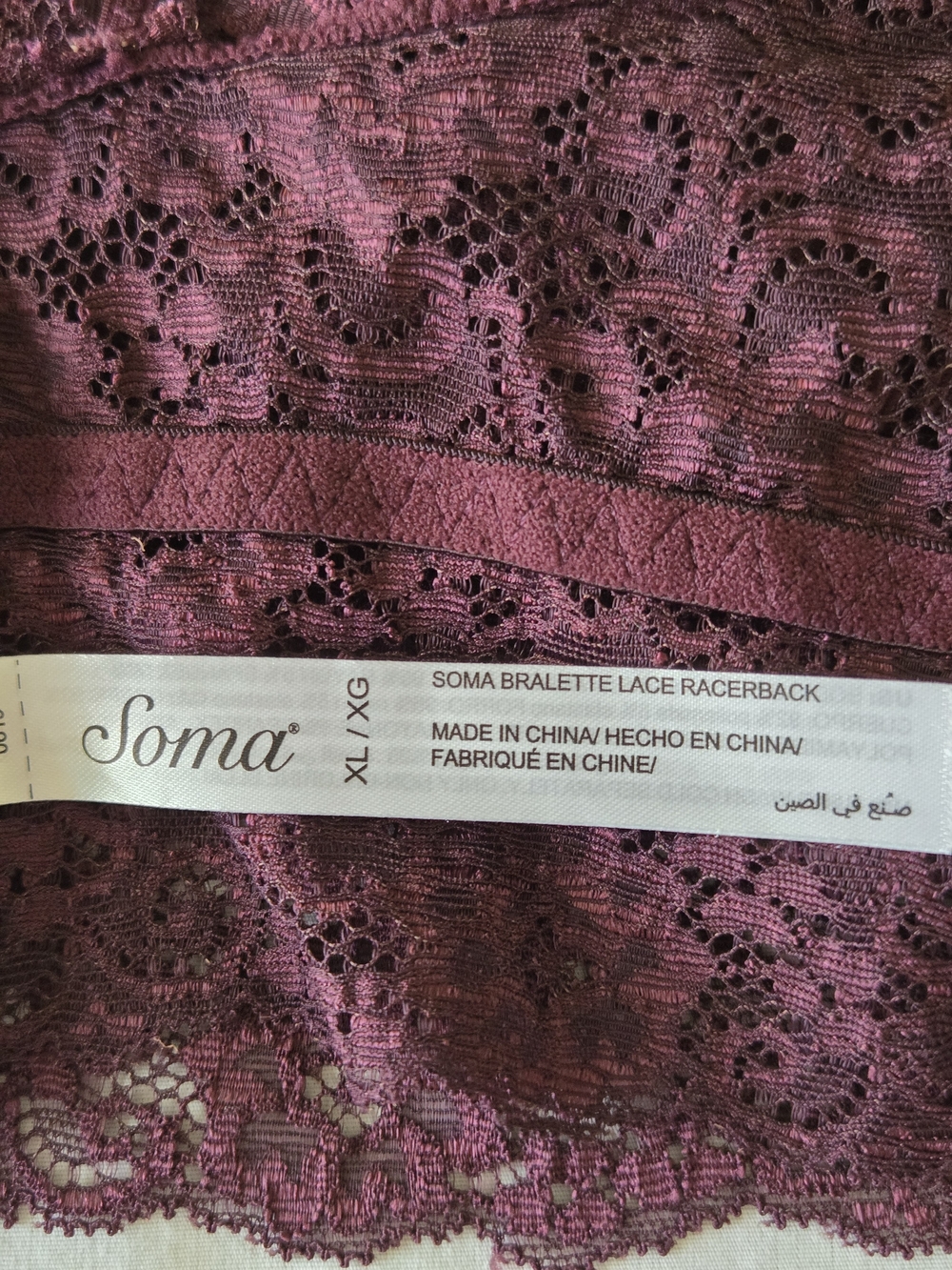 Soma Lace Bralette in Plum - Picture 5 of 8
